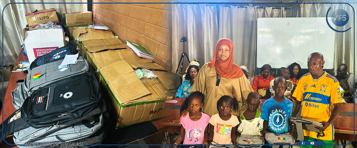 Saint-Louis : une association distribue 350 kits scolaires à des élèves en situation de vulnérabilité