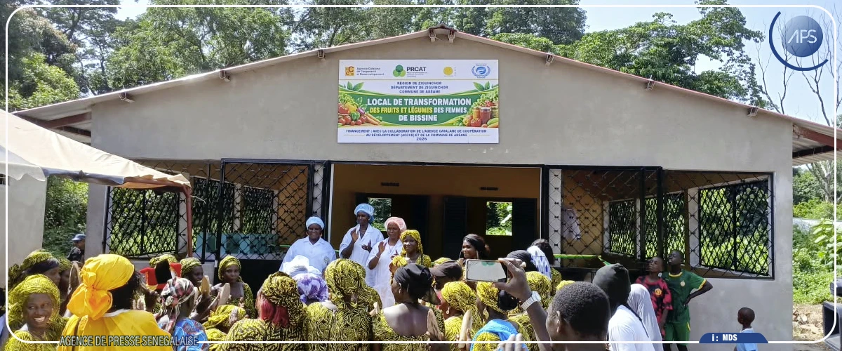 Bissine : réception d'une unité de transformation de fruits et légumes pour autonomiser les femmes de retour