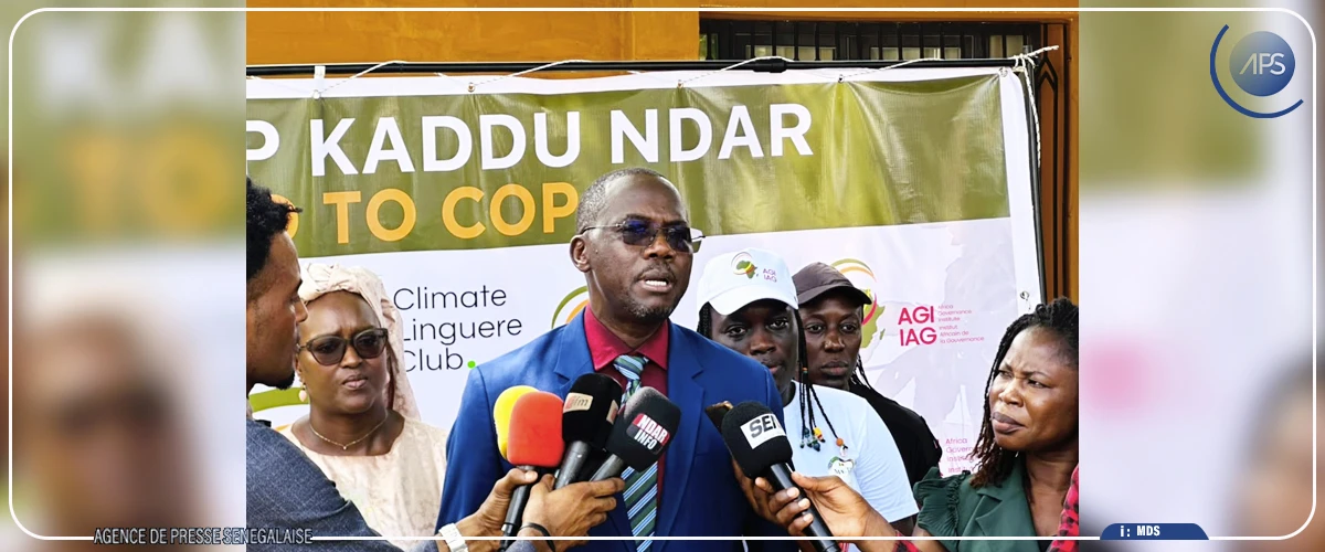 Aliou Gori Diouf : ”Le Sénégal place la jeunesse au cœur du combat climatique”