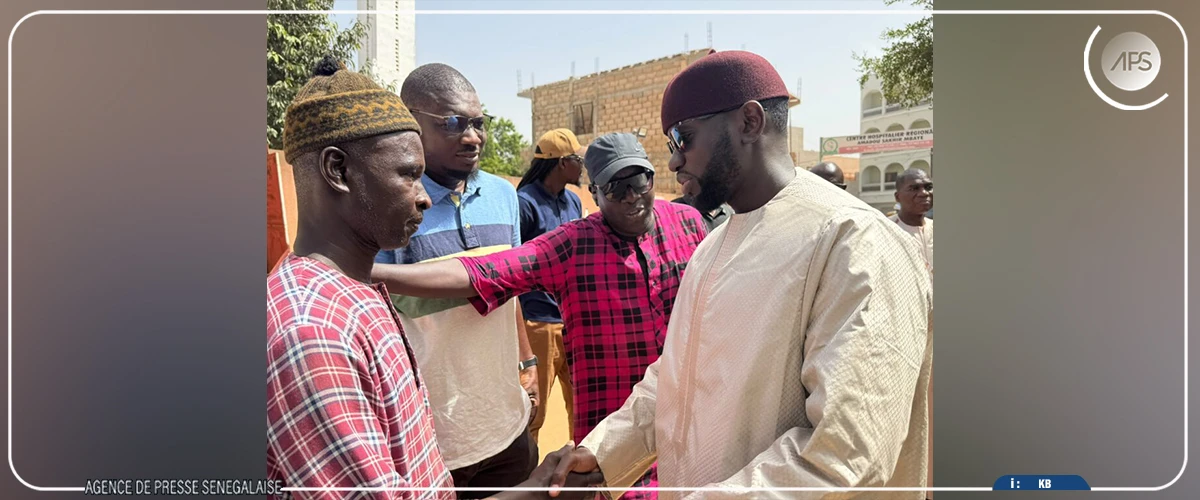 Abdou Lahad Ndiaye au chevet des victimes de l’accident de Ndande