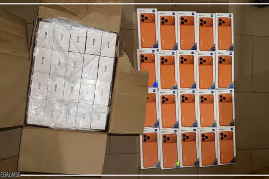 Keur-Ayib : 3 200 téléphones portables saisis dans un camion transportant des sacs de foin