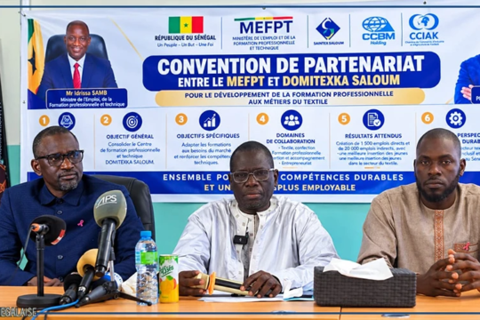 Kaolack : l'État s'allie avec DOMITEXKA-SALOUM pour former les jeunes aux métiers du textile