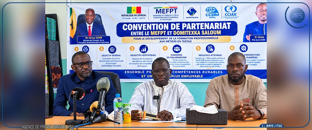 Kaolack : l’État s’allie avec DOMITEXKA-SALOUM pour former les jeunes aux métiers du textile