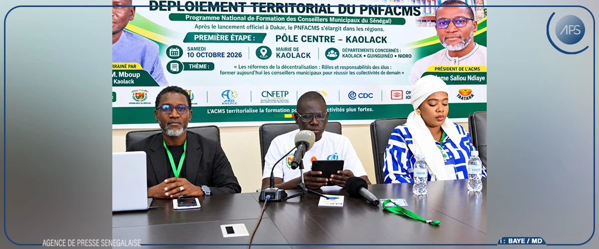 Décentralisation : une association spécialisée déploie son programme de formation des élus territoriaux à Kaolack
