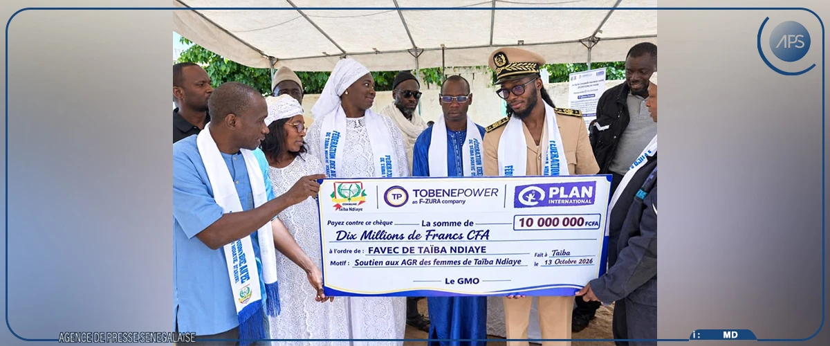 Taïba Ndiaye : une subvention de 10 millions de FCFA de Tobène Power à des associations d’épargne et de crédit de la commune
